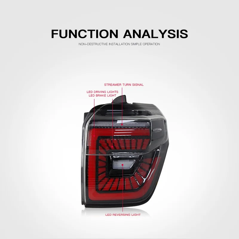 Новый стиль 2010-2020 задний фонарь для TOYOTA 4 RunnerCar аксессуар Противотуманные фары