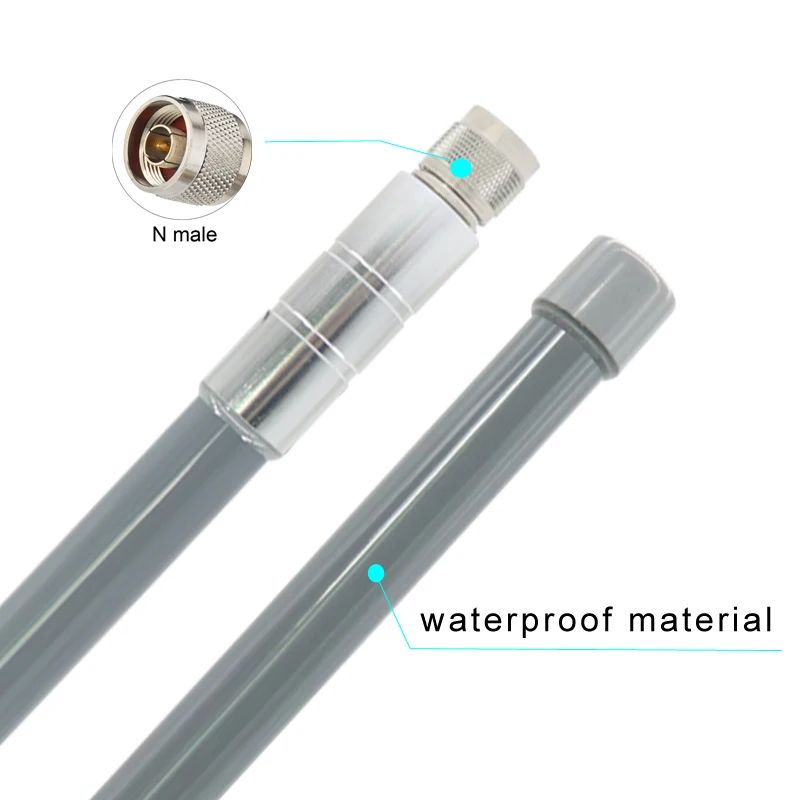 Long Range Outdoor Waterproof Aerial 2.4G 5.8G 8DBI Helium Hotspot Miner FRP Antenna Wifi Wireless Fiberglass Antenna N male