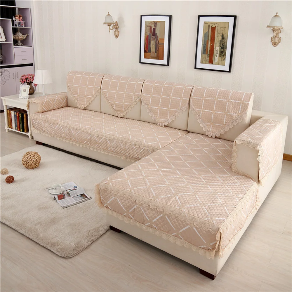 

Modern Minimalist Linen Sofa Cover Combination Kit Fabric On-slip sofa Cushion All-inclusive Sofa Cover Towel Backrest