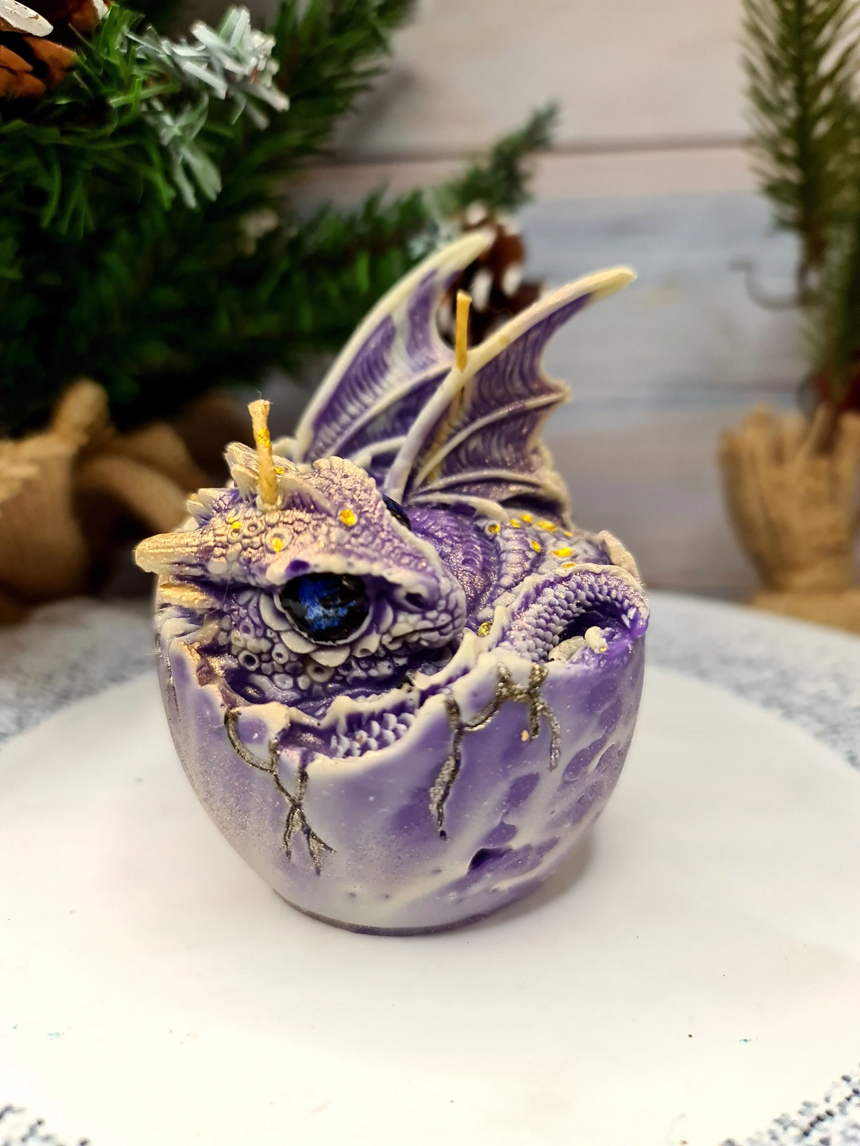 Candle wax decor aromatherapy candle decorative ritual candles magic birth Dragon |