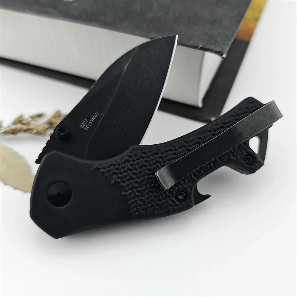 Тактический Складной Нож KS 8337 Craze BlackWash 8Cr13Mov Tanto Blade Открывалка Для Бутылок Из