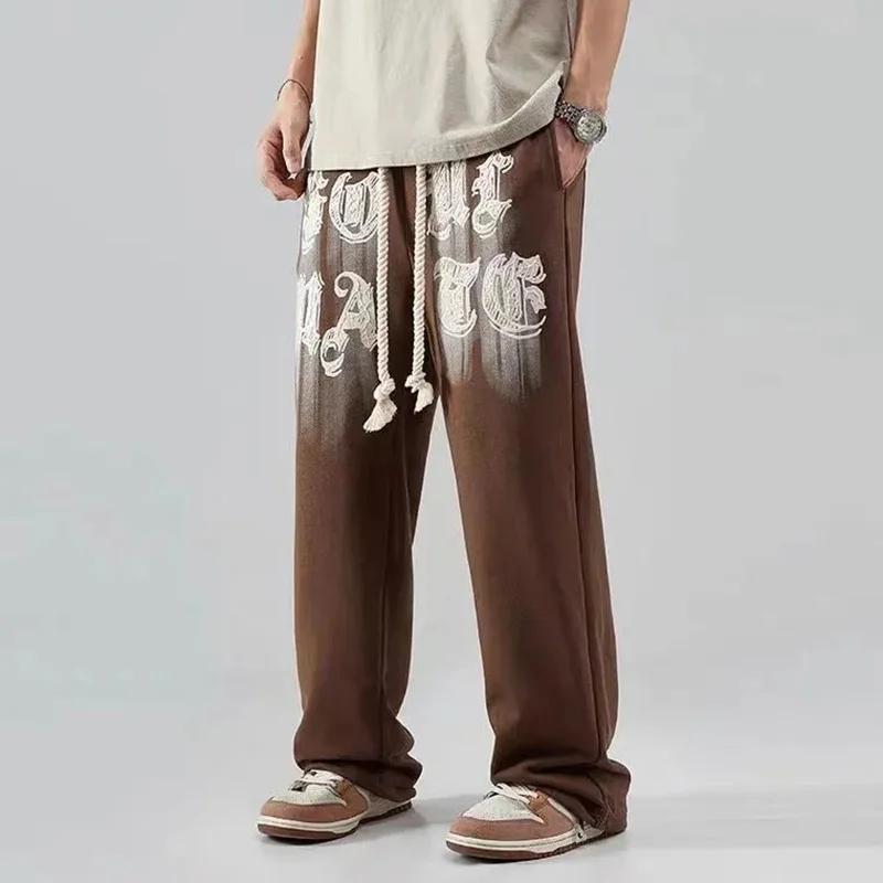 Korean Fashion Sweatpants Y2k Streetwear Hip Hop Harajuku Men Women'S Pants Wide Leg Casual Trousers High Waist Loose Joggers