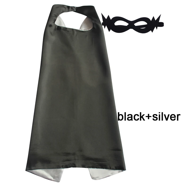 

Детские накидки с супергероями, простые атласные однотонные накидки для мальчиков и девочек, вечерние накидки на день рождения, аниме, косплей