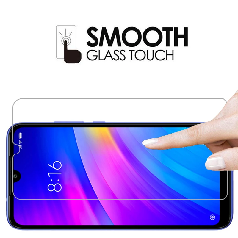 Чехол для Xiaomi Redmi 7 с защитным закаленным стеклом на телефон Redmi 7