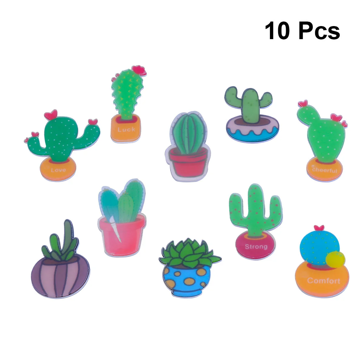 

10 pcs Fridge Magnets Cartoon Succulent Creative Refrigerator Magnet for Home Office Shop