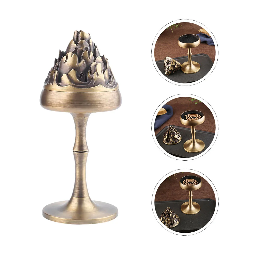 

1pc Antique Aroma Candleholder Decorative Classic Candlestick Decoration Adornment