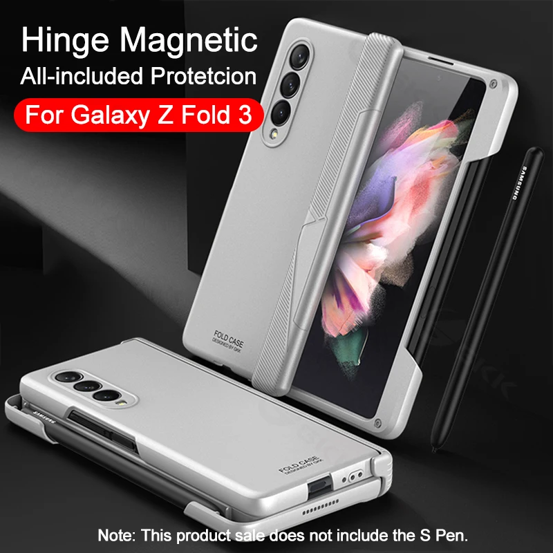 

Защитный чехол GKK с магнитными петлями для Samsung Galaxy Z Fold 3 5G, все в комплекте, противоударный пластиковый чехол для Galaxy Z Fold3 Funda