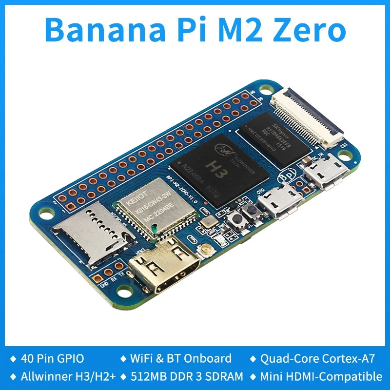 Banana pi m2 Zero Bpi-m2 Zero Quad Core Single-board Mini Hdmi-compatível com 512mb Ddr Sdram Mesmo Que Raspberry pi Zero w