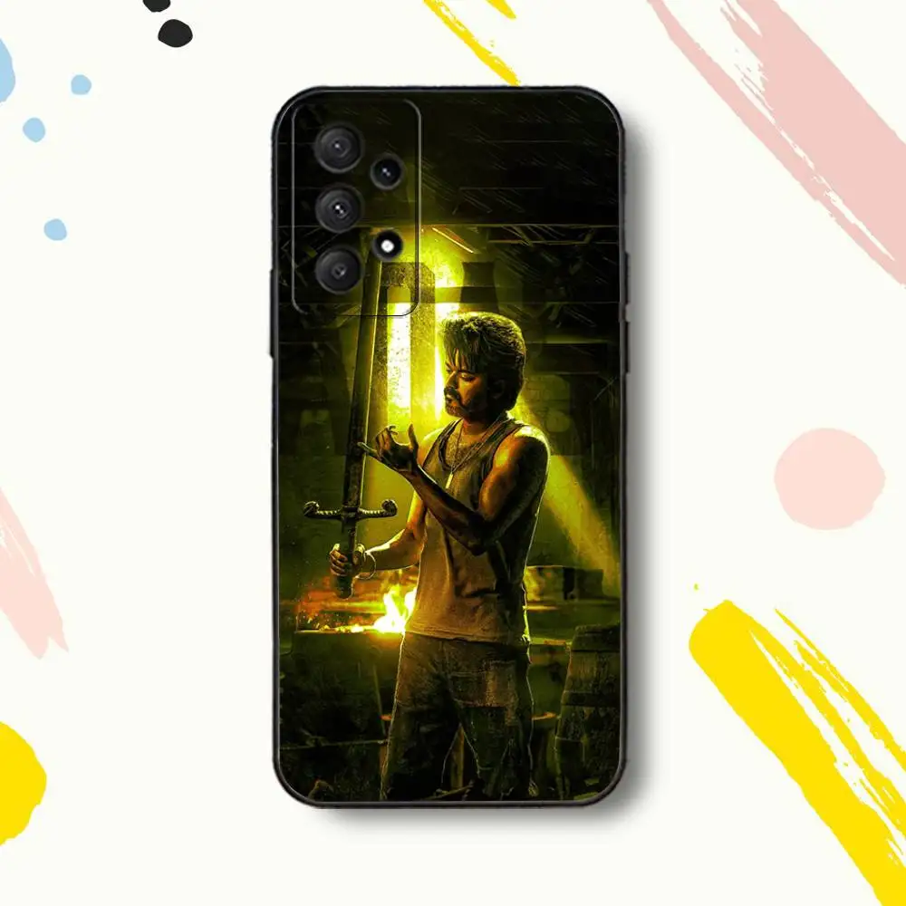 Фото Чехол для телефона T-Thalapathy Singer VijayS для Samsung Galaxy A 80,72,73,91,53,22,51,52,5G,Plus,J,Note Soft Black Cover №3
