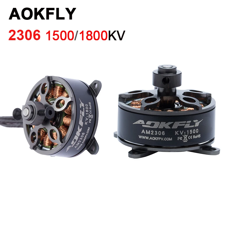 

AOKFLY AM2306 2306 1500KV 1800KV Brushless Motor 2S~3S 7.4V 11.1V Lipo 12N14P Suitable for RC F3P Aerobatic Fixed Wing Aircraft
