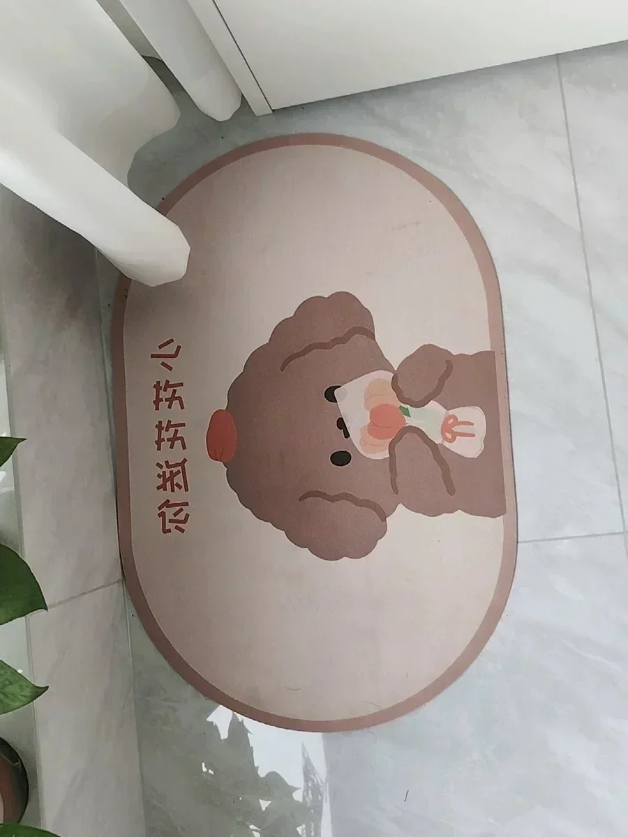 Olanly-alfombra baño antideslizante secado rápido tapete Extra grueso y súper absorbente microfibra chenilla para ducha