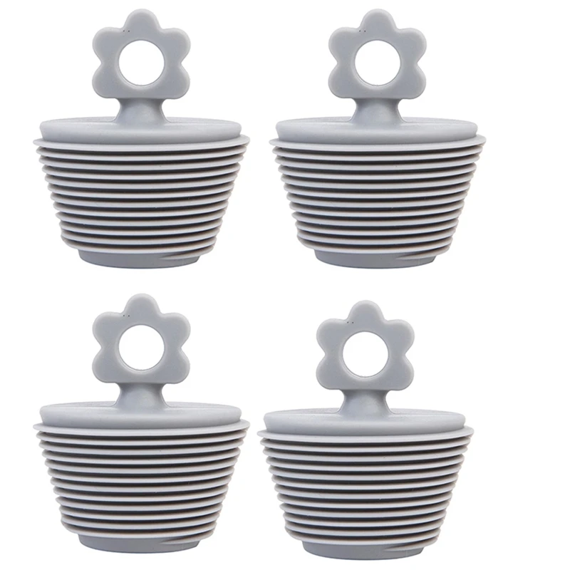 

4PCS Bathtub Stopper, Universal Tub Stopper, Silicone Bathtub Stoppers Bathtub Drain Plug, Suitable For Kitchen Bathroom