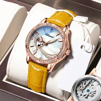 new chenxi women automatic mechanical watch 6 fashion colors heart shaped dial design ladies watches top brand luxury 2022 reloj