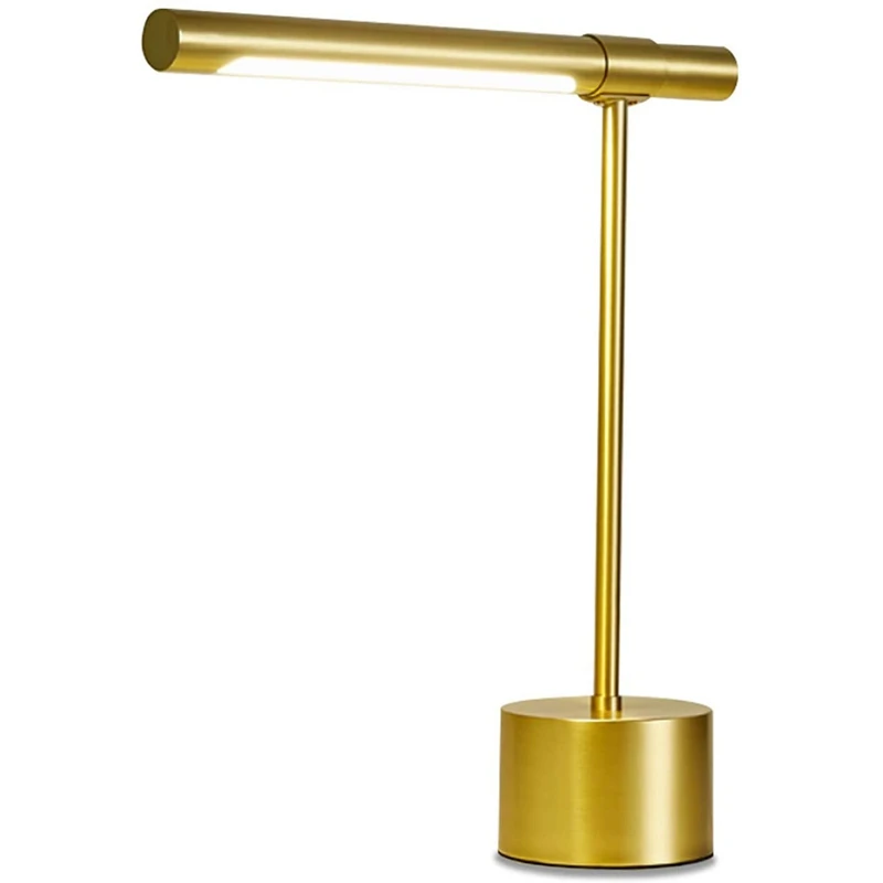 

Study Desk Lamp - Modern Yellow Banker Shade Adjustable Reading Table Lamp For Office Home US Plug
