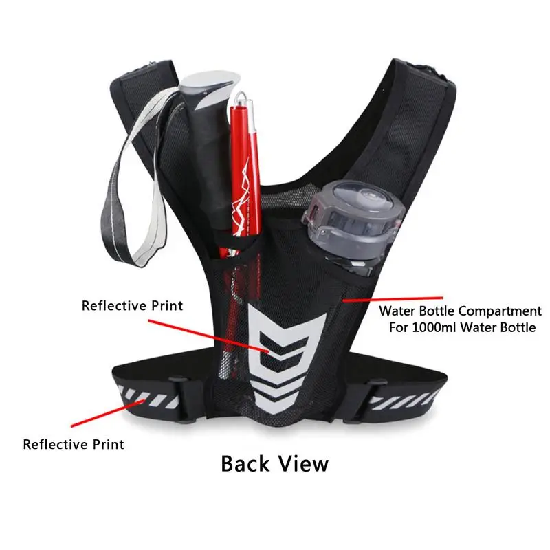 Reflective Running Vest Universal Lightweight Running Backpack Sport Mobile Phone Cards Bag For Jogging Fitness Male Female Vest