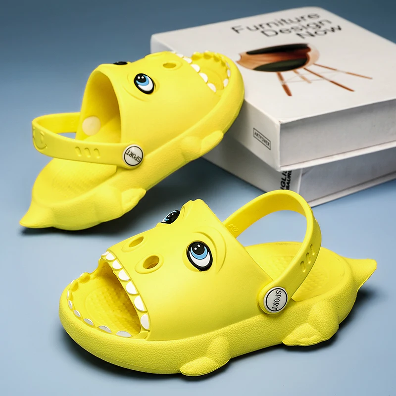 

Тапочки с динозаврами детские летние Нескользящие Сандалии Симпатичные Мультяшные кроссовки с мягкой подошвой для родителей и детей
