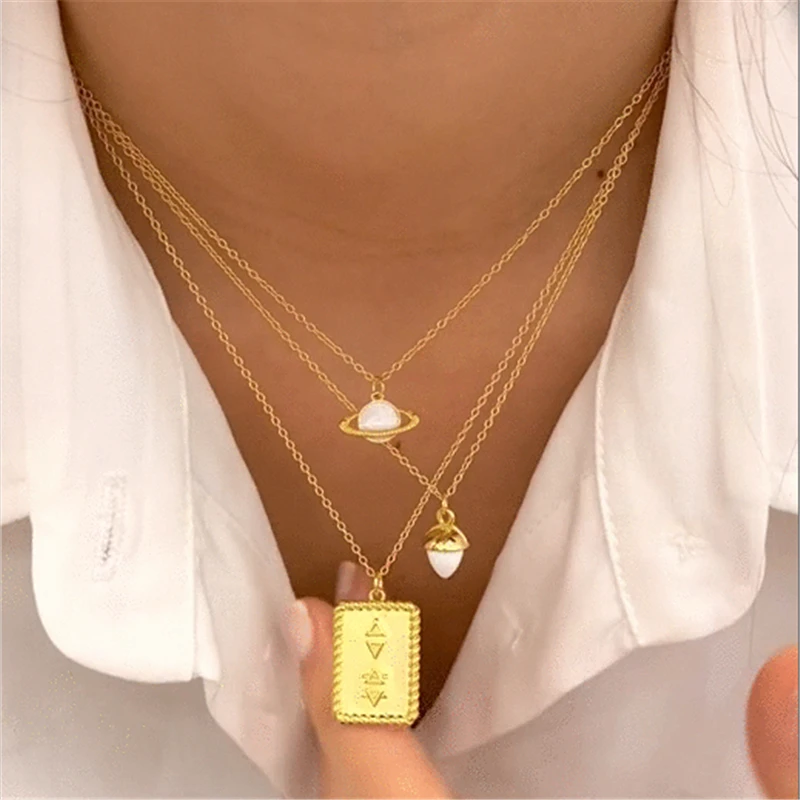 

Женское Ожерелье AETEEY, квадратное искусственное ожерелье для женщин с покрытием из серебра 925 пробы и золота, изысканные свадебные повязки, о...
