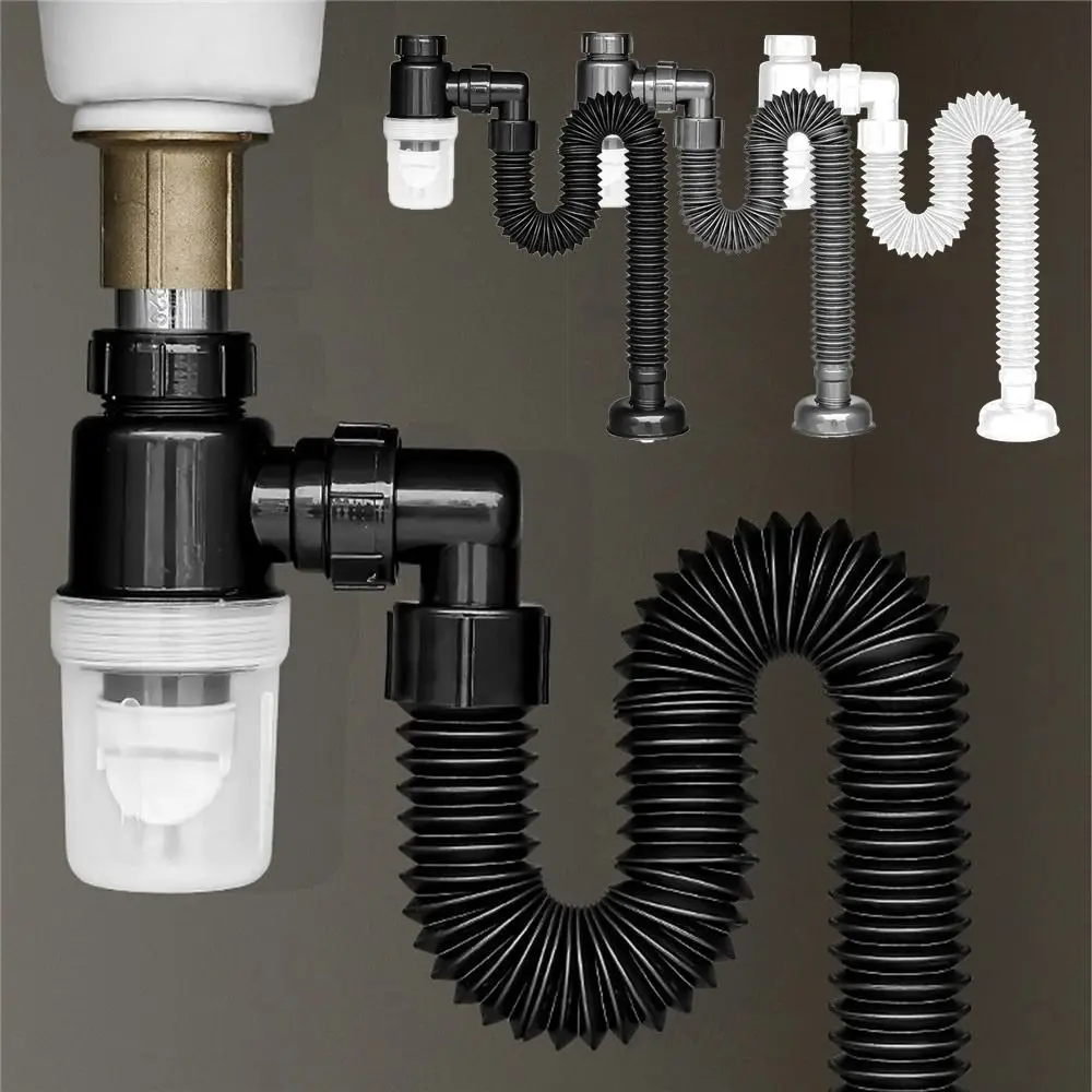 

Durable Bathroom Plumbing Kitchen Accessories Drain Sewer Pipe Washbasin Pipeline Sink Hose Sink Deodorant Strainer