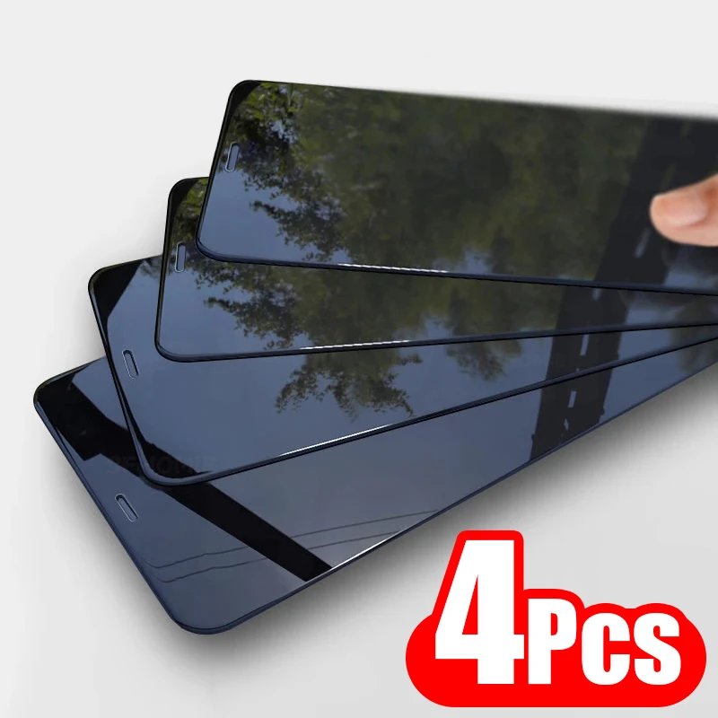 

4Pcs Full Cover Protective Glass For iPhone 13 11 12 Pro Max Screen Protector For iPhone 6 7 8 Plus X XS Max XR 13 Mini Glass