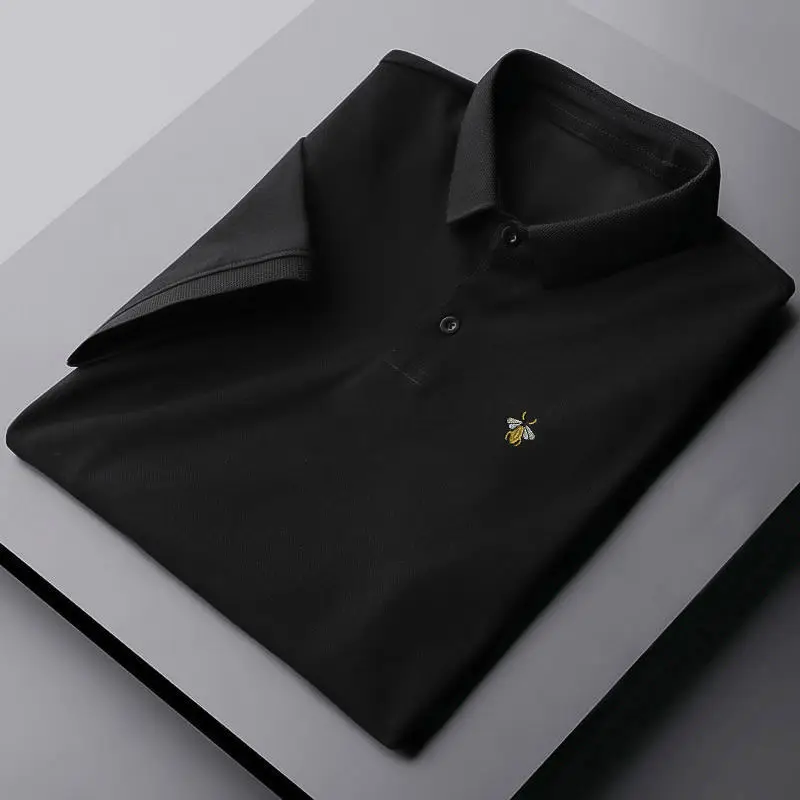 

The new 2022 embroidery men's short sleeve polo unlined upper garment popular logo summer business men coat lapel