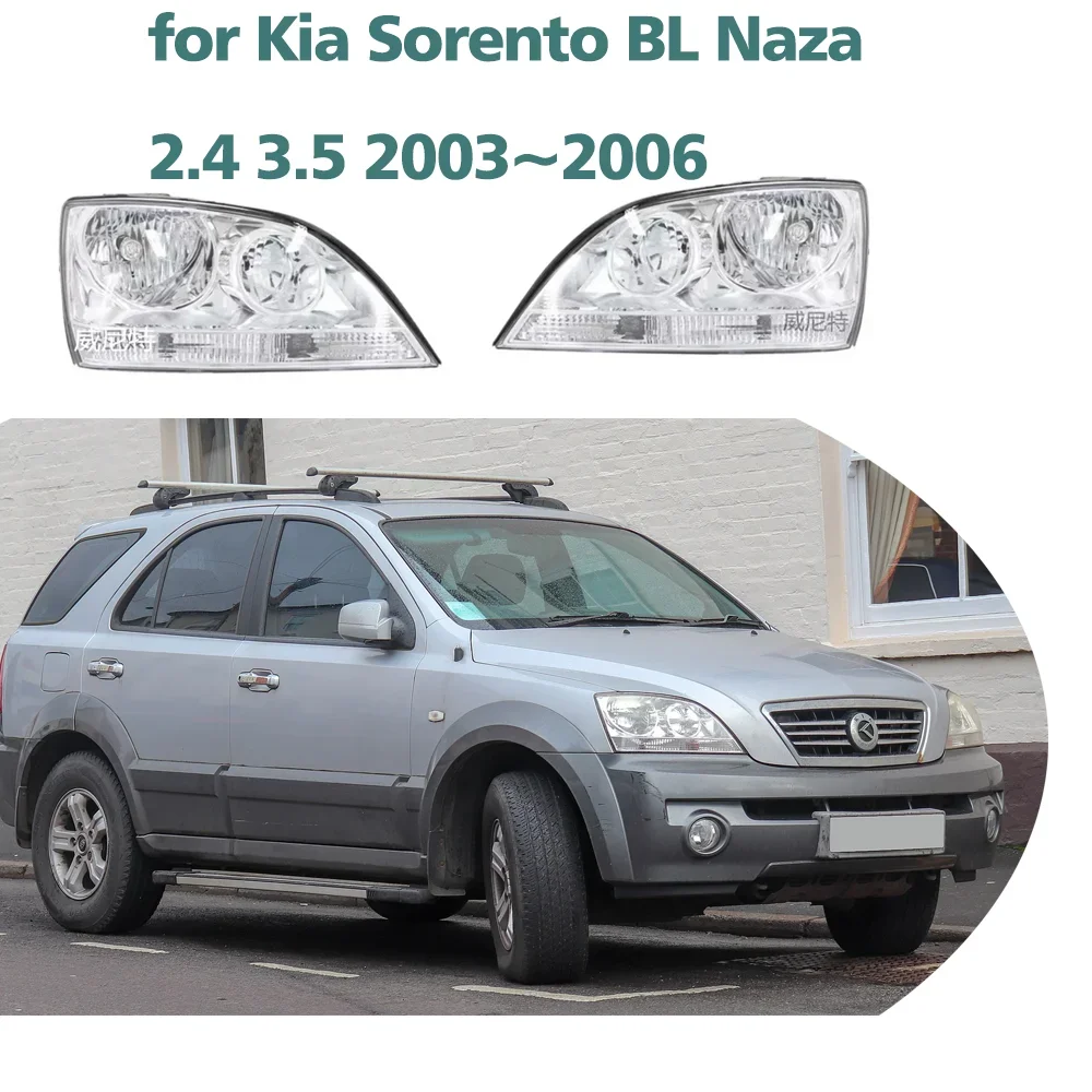Автомобильные фары в сборе для Kia Sorento BL Naza 2 4 3 5 2003 ~ 2006 2004 противотуманные