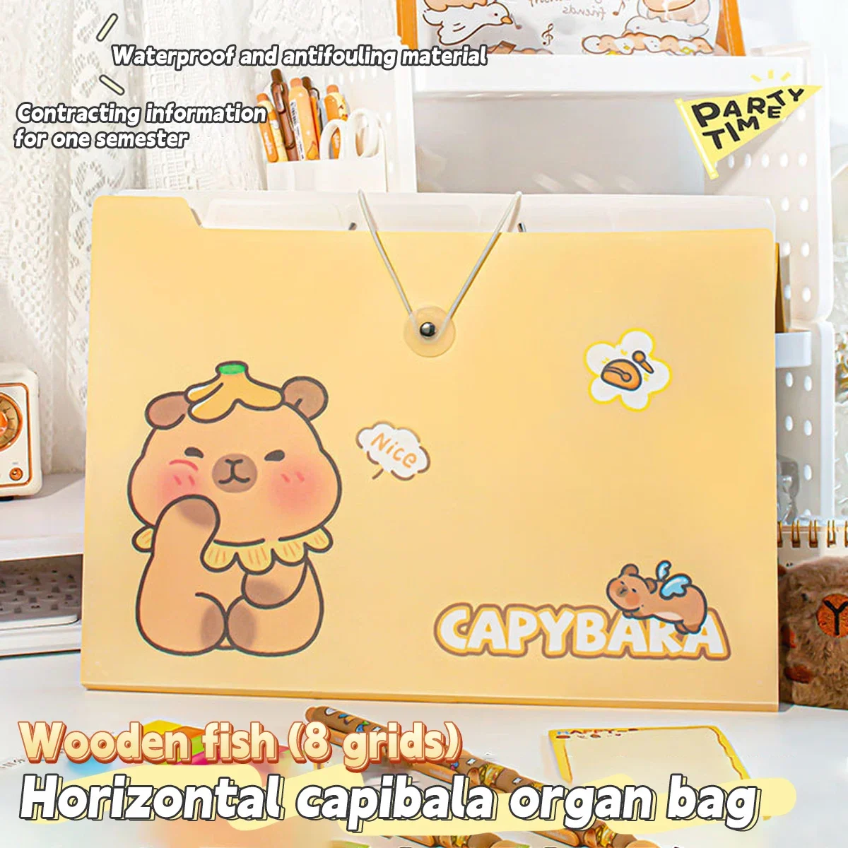 

Папка-файл-аккордеон Большой Емкости A4, Органайзер Для Хранения Школьных Тестовых Бумаг