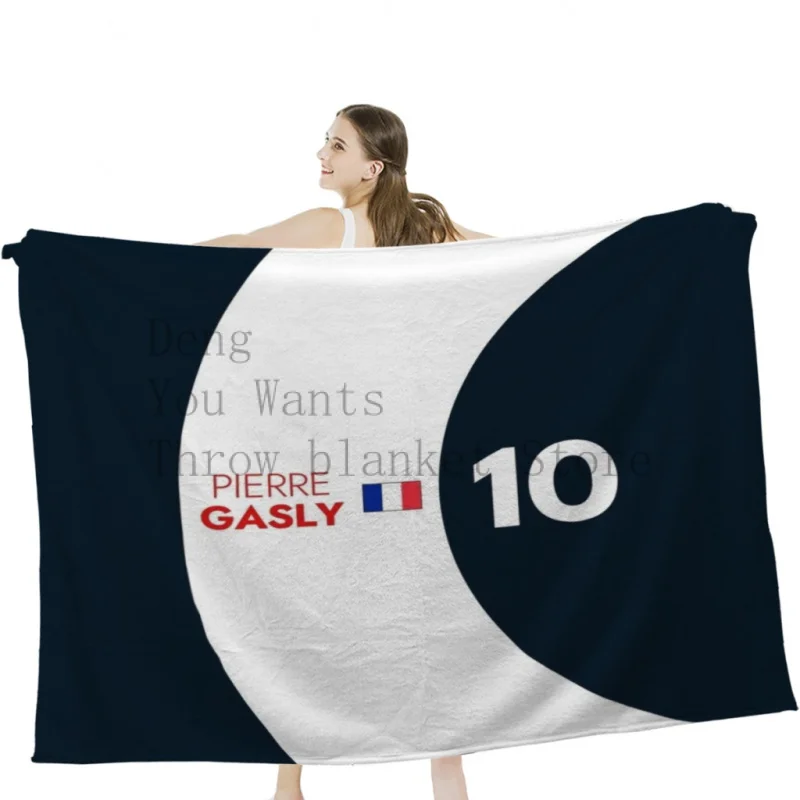 

F1 2021 - 10 Gasly плед одеяло s мягкое бархатное одеяло постельное белье для кемпинга одеяло для холодного кинотеатра или путешествий