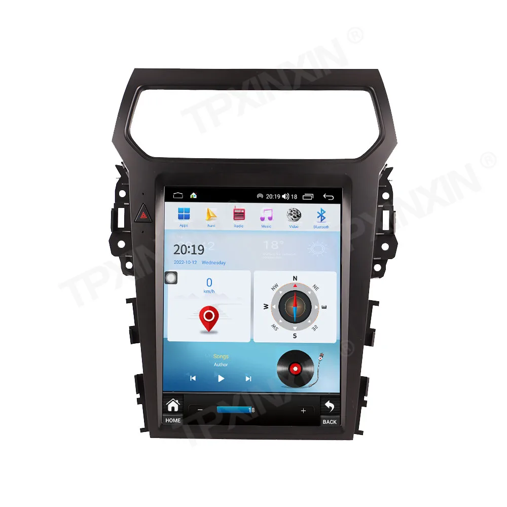 12 1-дюймовый сенсорный экран Android 13 CarPlay HD для Ford Explorer 2014-2019 автомобильный