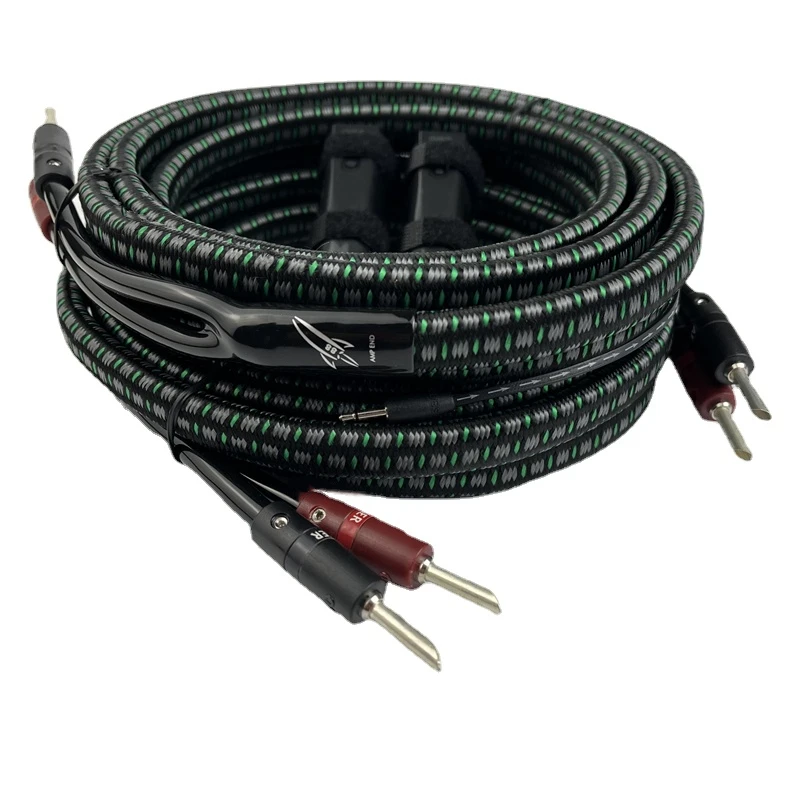 Пара аудио-кабеля для динамиков Rocket 88 PSC + HiFi BFA Silver Banana / Spade Plug |