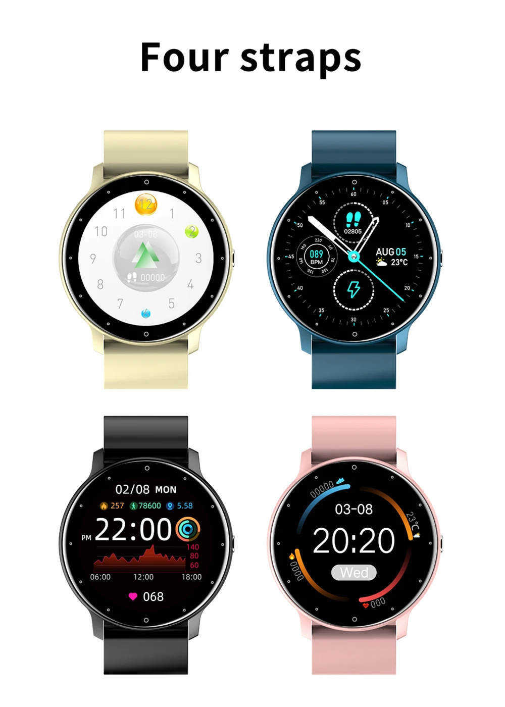 Смарт-часы ZL02 с монитором сердечного ритма