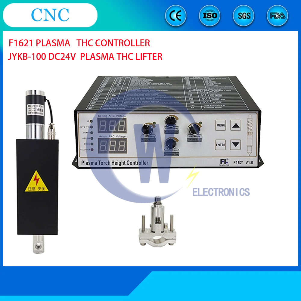 F1621 +JYKB-100 Plasma THC Torch Height Controller Arc Cap Voltage And Lifter For Cutting Machine Cutter