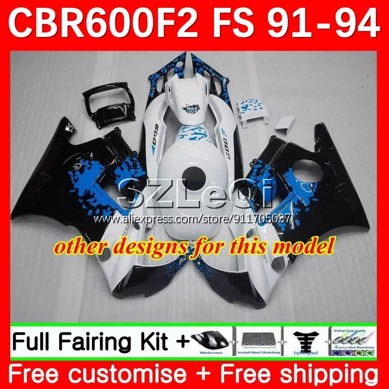 Корпус + резервуар для HONDA CBR 600F2 600 CBR600 F2 FS CC CBR600F2 91 92 93 94 зеленый черный 33No.25 CBR600FS 1991