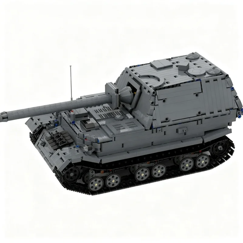 2252 детали MOC Танк Фердинанд времен Второй мировой войны, радиоуправляемая техническая модель, конструктор, набор для сборки, креативный подарок на день рождения или Рождество, игрушка (art.: 3920dc987e33d) - 3920dc987e33d