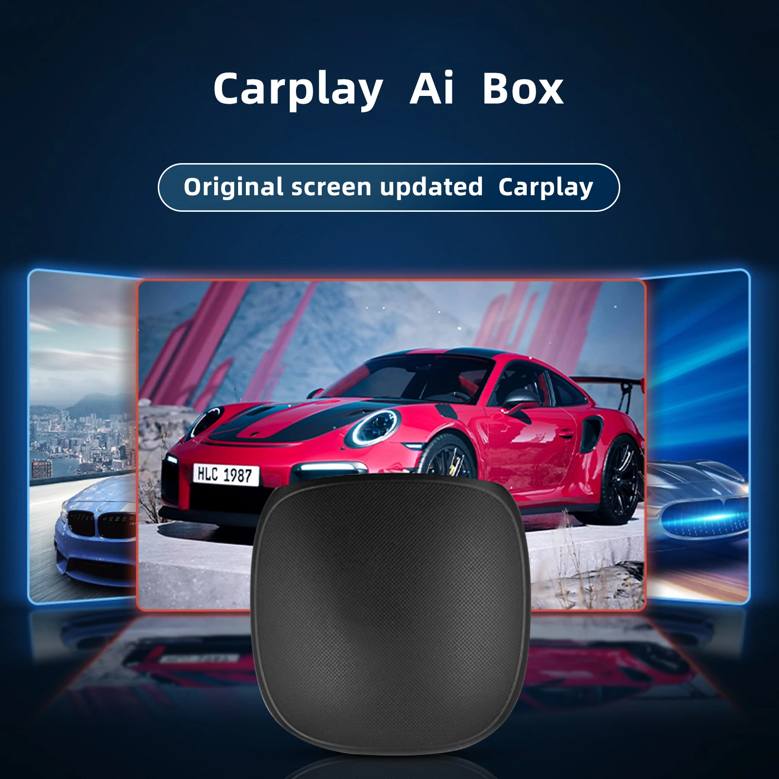 Мини Android Авто CarPlay Ai Box беспроводной Netflix YouTube в автомобиле интеллектуальная система из углеродного волокна UX999 Pro CarPlay 4G Box