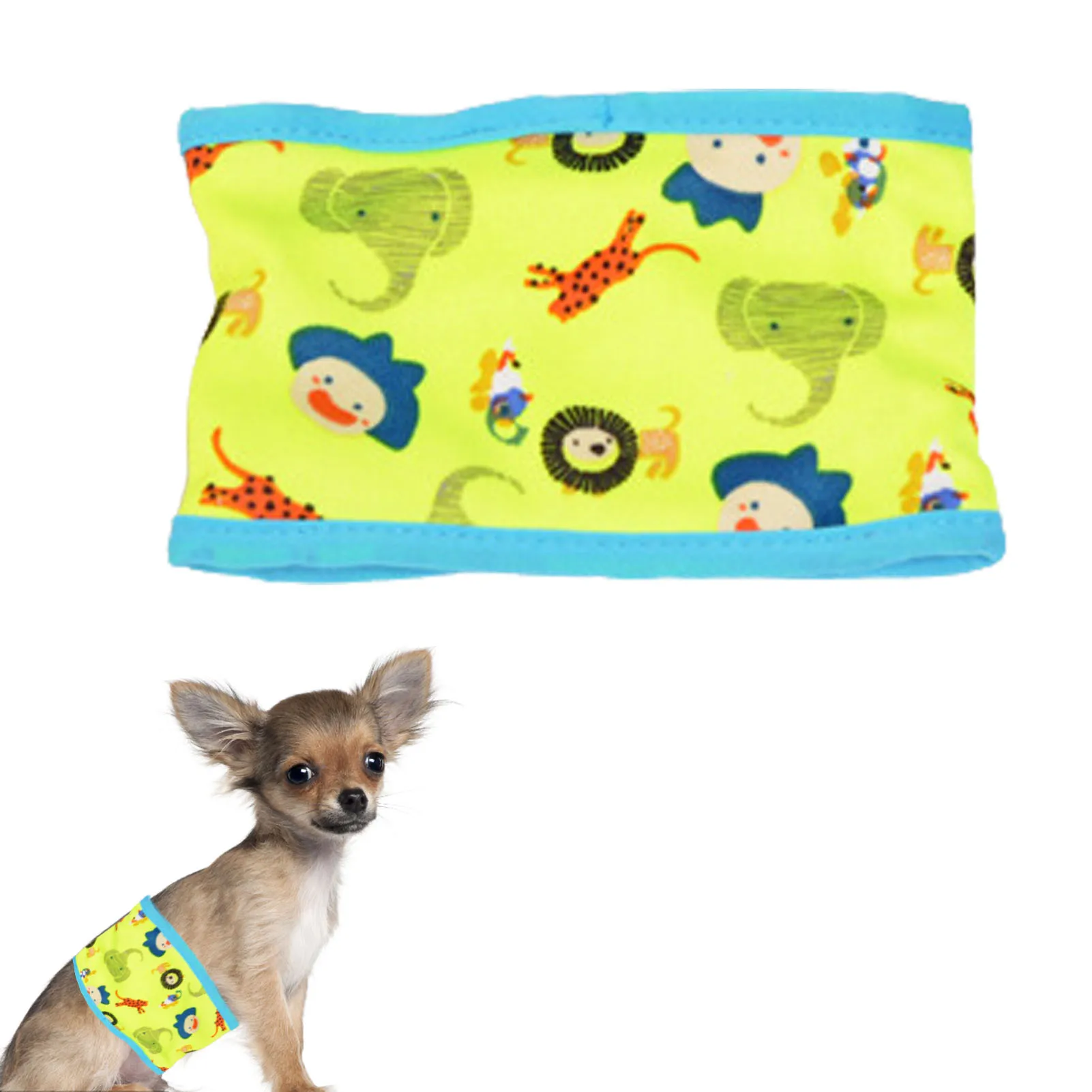 

Cotton Dog Diaper Band Reusable Washable Cotton Dog Diapers Wrap Style Dog Underwear Belly Band With Compartment For Pee