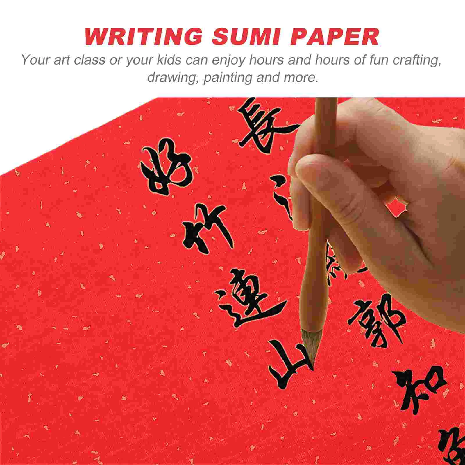 Chinese Calligraphy Xuan Paper Sprinkle Gold Rice Painting Practice Scroll Decoupage