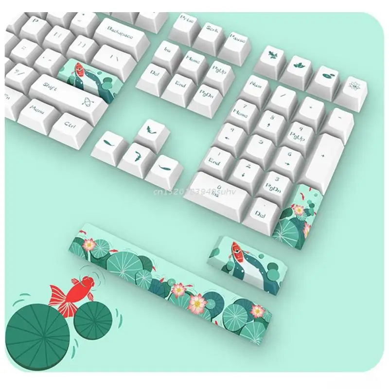 

130 ключей Keycaps PBT Вишневый переключатель игровой Keycap для 61/64/68/87/96/104/108 раскладка механическая клавиатура краситель SUB Keycap