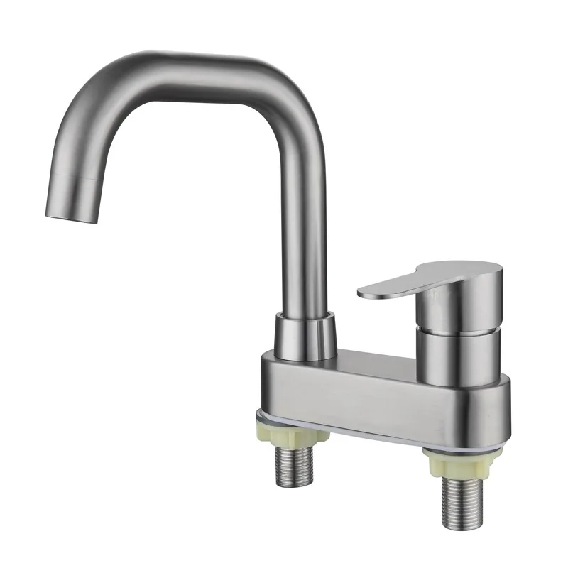 Матовый смеситель для кухни из нержавеющей стали 304 крепление на раковину