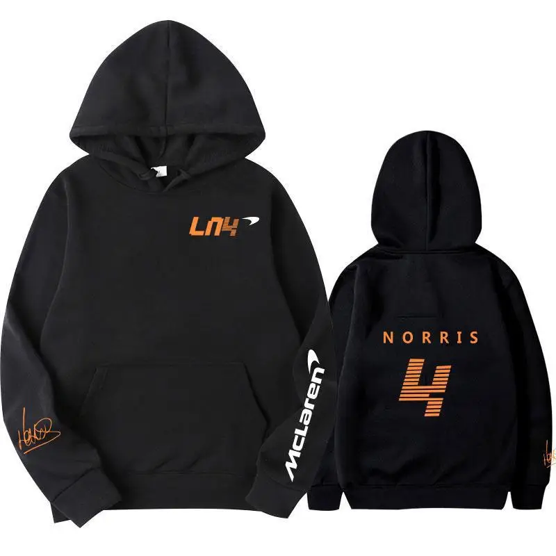 Hooded sweater autumn and winter Formula One driver Lando Norris F1 McLaren racing fans hoodie