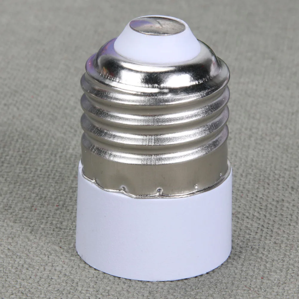 

E27 to E14 Lamp Base Converter Lamp Holder Adapter E27 to E14 Adapter Conversion Lighting Parts Accessories White