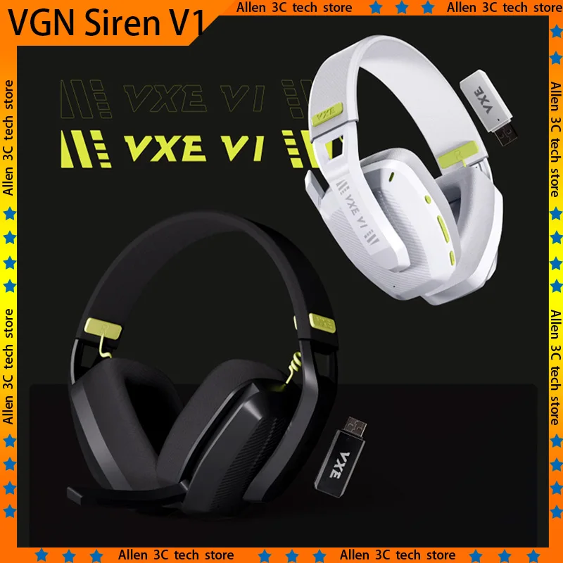 Беспроводная игровая гарнитура VGN VXE Siren V1, наушники с двойным ...