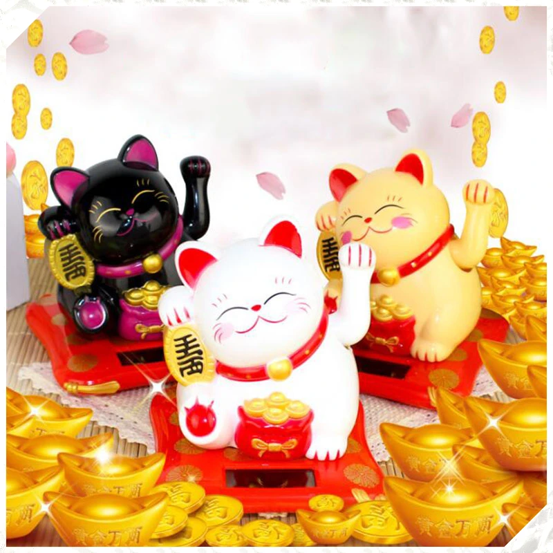 

Китайский счастливый богатство, размахивающий Кот, Золотой размахивающий рукой Кот, домашний декор, добро пожаловать, размахивающий искусс...