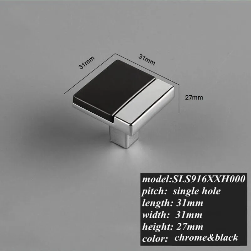 

Ручки для шкафов XINJI черные/серебряные