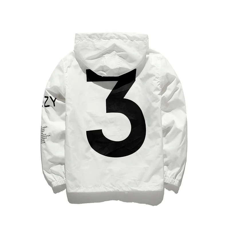 

Spring 2022 Kanye West Y3 Men's Trench Coat Outdoor Hooded Bomber Jacket Men's Harajuku Hip Hop Streetwear Coats Coats