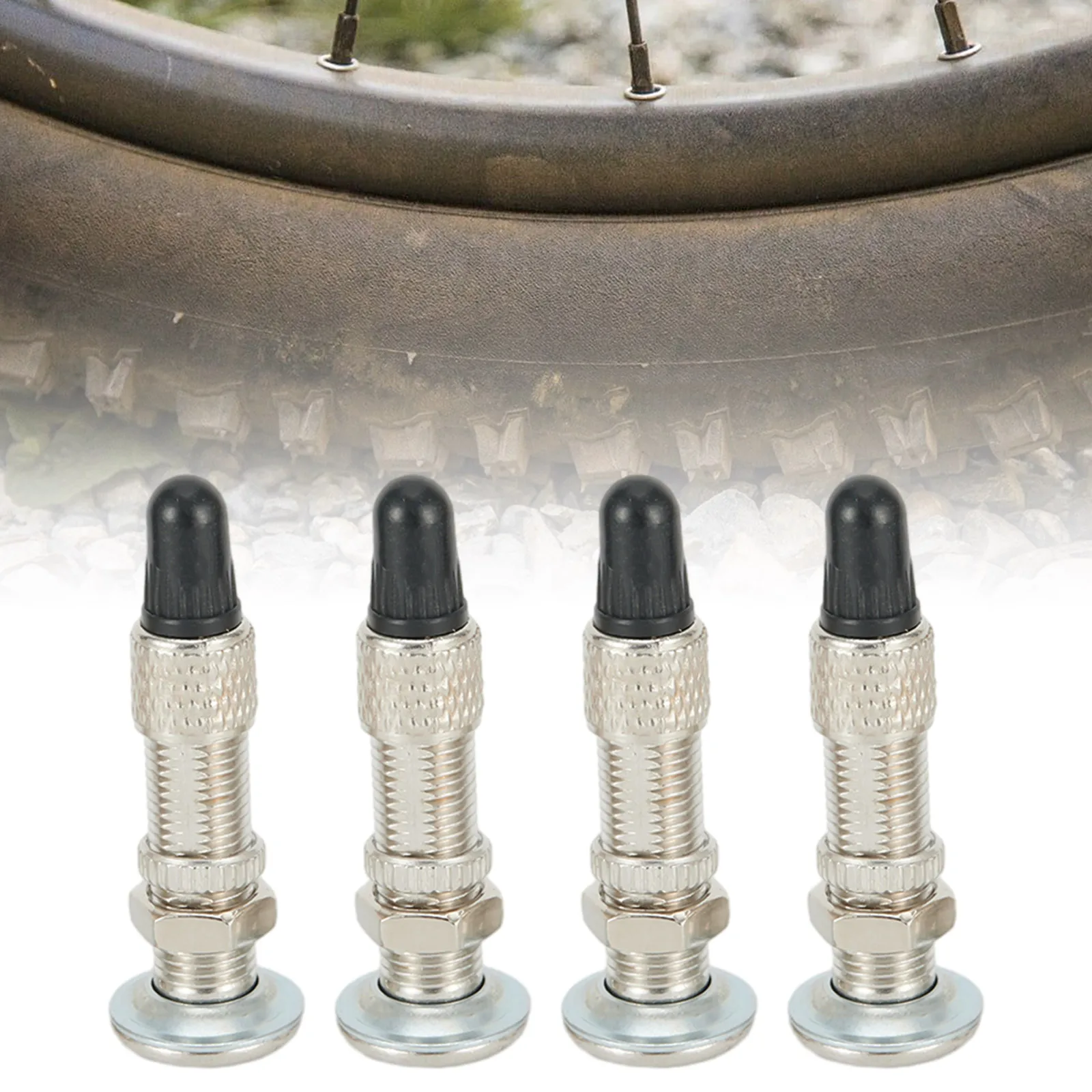 

Tubeless Valve Bicycle Valve 4pcs Bicycle Tubeless Valve Bike Dunlop Valve Woods Valve English Valve 12g 14.5x31x7.8mm 4pcs