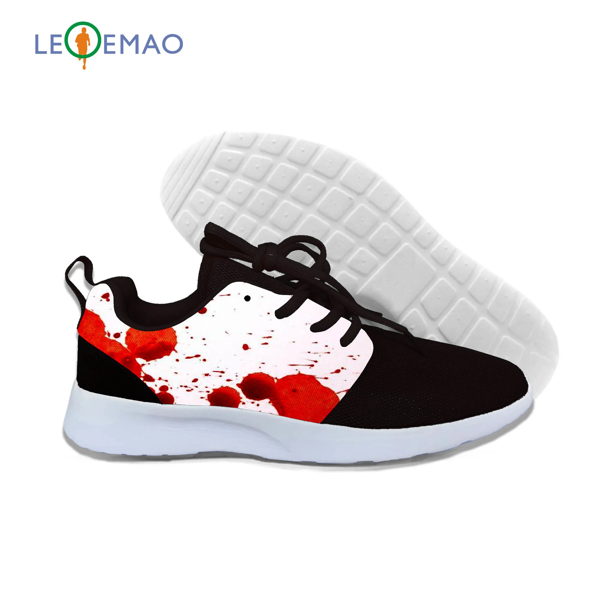 

Light Running Shoes Breathable Sneakers Hot Wound Horror Blood 3D For High Quality Harajuku 3D Printing Wound Horror Bloods