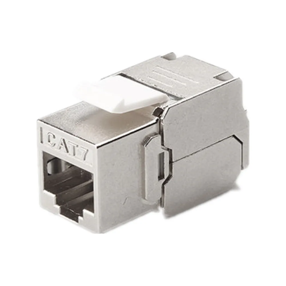 

Без инструментов RJ45 Keystone Cat7 Cat6A Экранированный FTP цинковый сплав модуль 10 Гб сеть Keystone Jack адаптер cat7 rj45