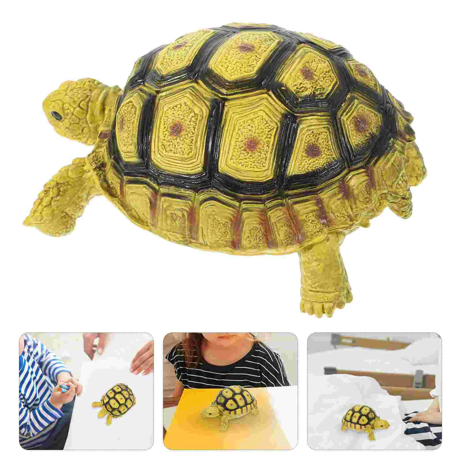 

Kids Toy Artificial Turtle Model Animal Figurines Figures Tortoise Simulated Decor Child