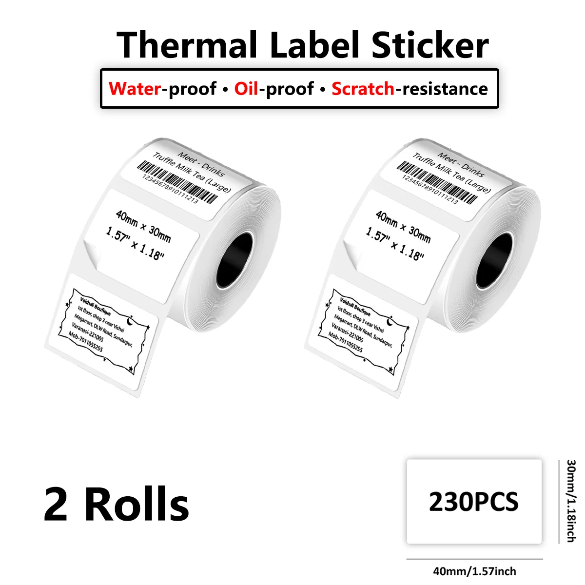 

Белые квадратные наклейки для M110/M200/M120/M220/EP210/DETONG