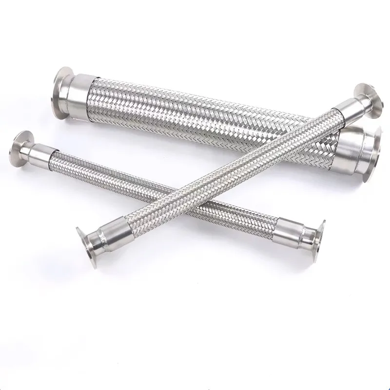 Наконечник 51 мм (1 5 дюйма DN40) 64 плетеный гибкий шланг с тройным зажимом для